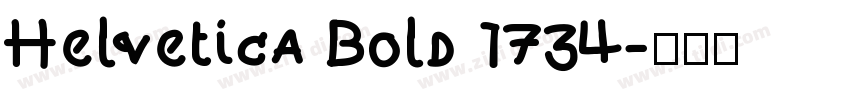 Helvetica Bold 1734字体转换